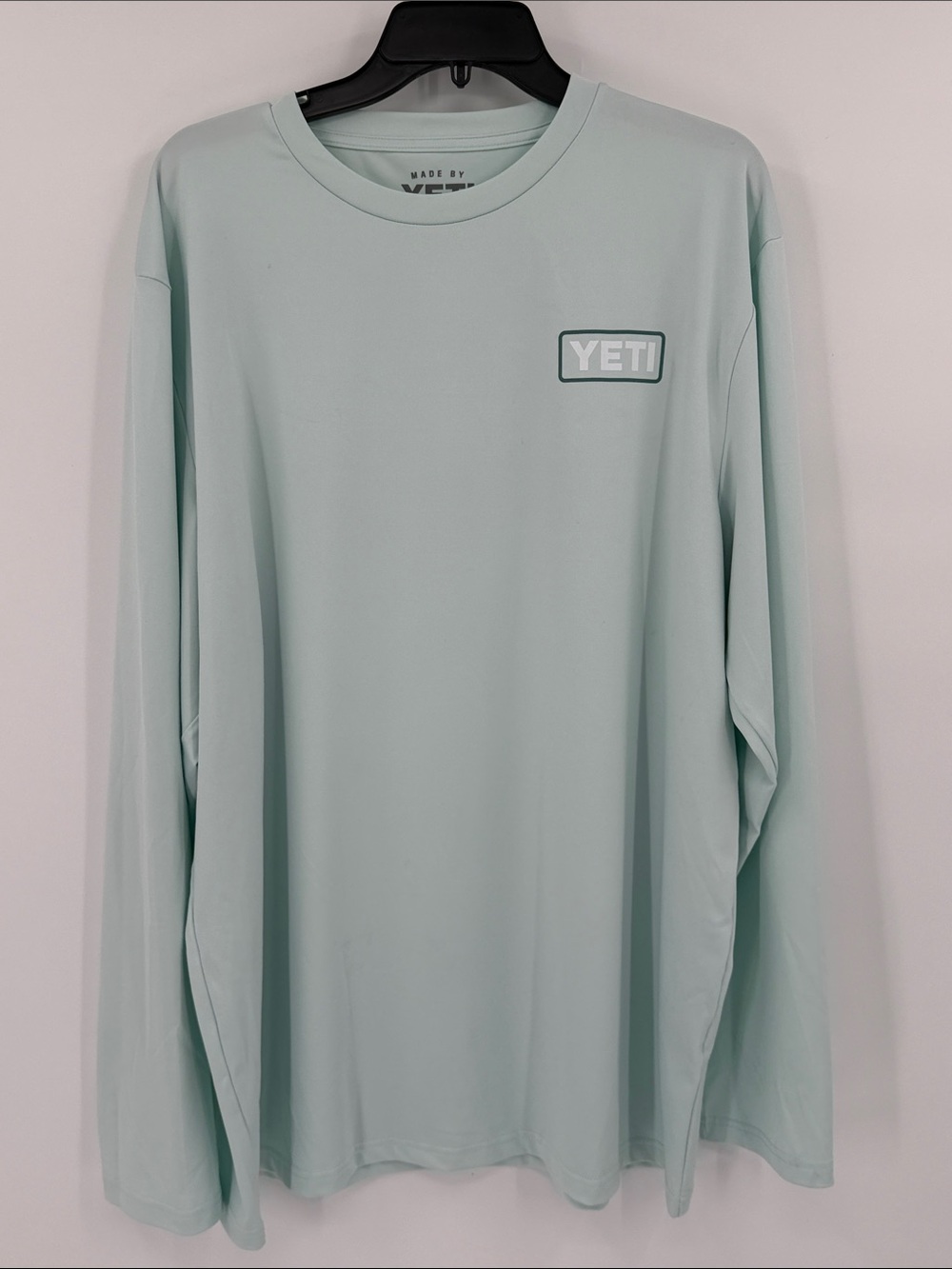 Yeti Men’s Long-Sleeve Performance Fishing Sun Shirt Seafoam Green Size XXL